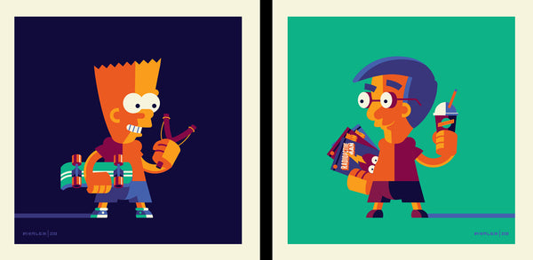 Tom Whalen "Not Only Am I Not Learning, I'm Forgetting Stuff I Used To Know!" Print Set