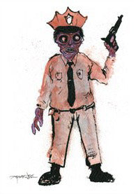Alex Pardee "Cop #4" Print