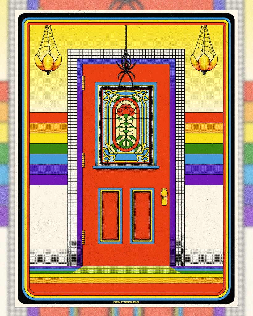 NateMoonLife "The Rainbow Room" Framed Print