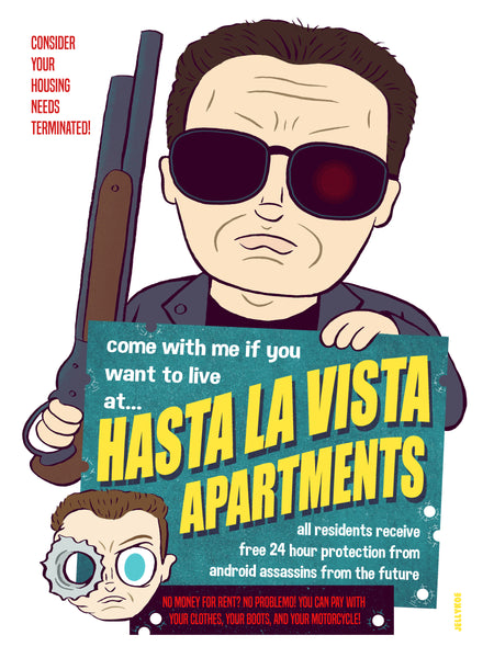 Jellykoe "Hasta la Vista Apartments" Print